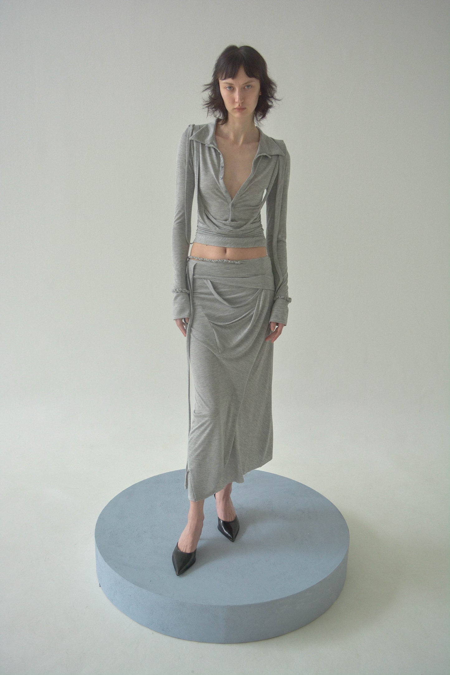 PIERO DRAPED SHIRT-Caro Chia-APOC STORE