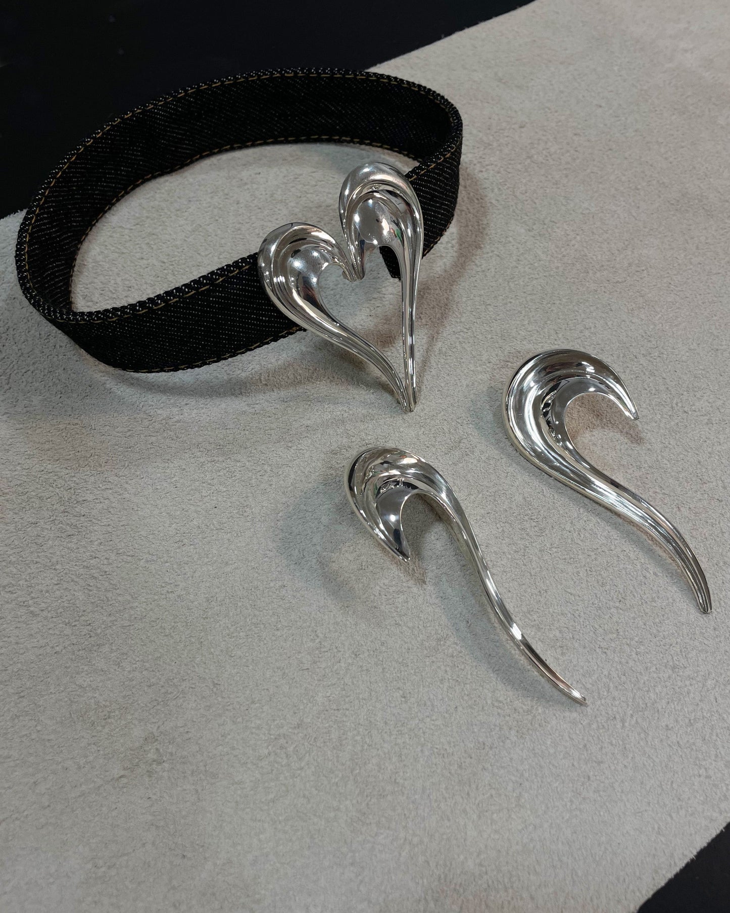 SPLIT HEART CHOKER-Mōule Jewelry-APOC STORE