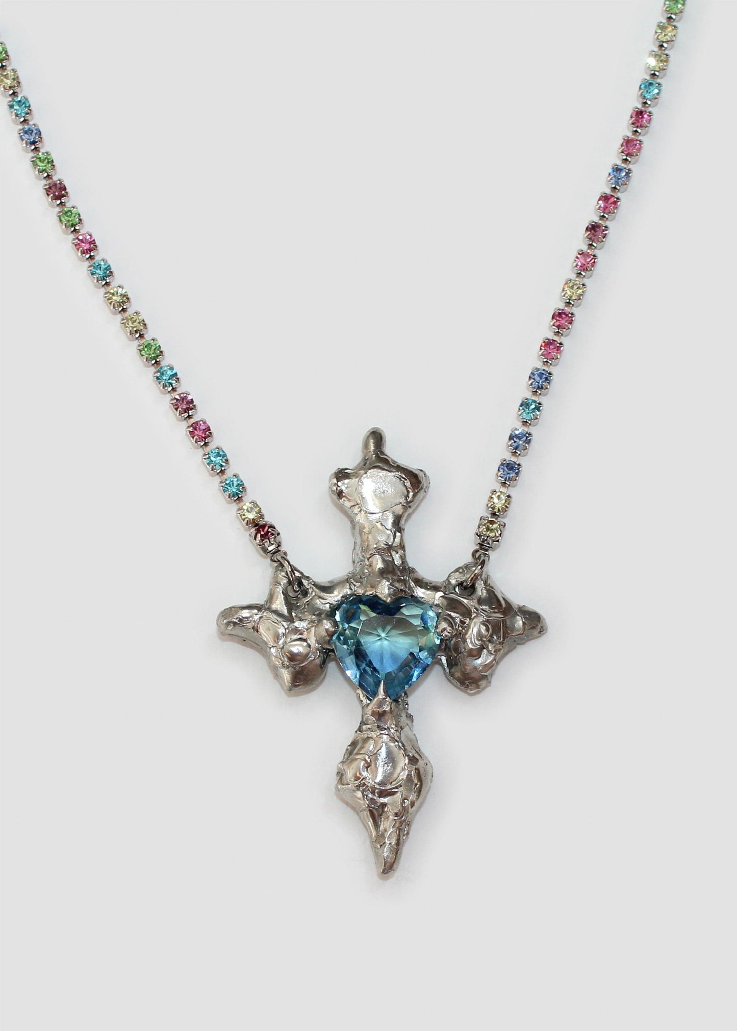 Blue Heart Necklace-Emma Pryde-APOC STORE