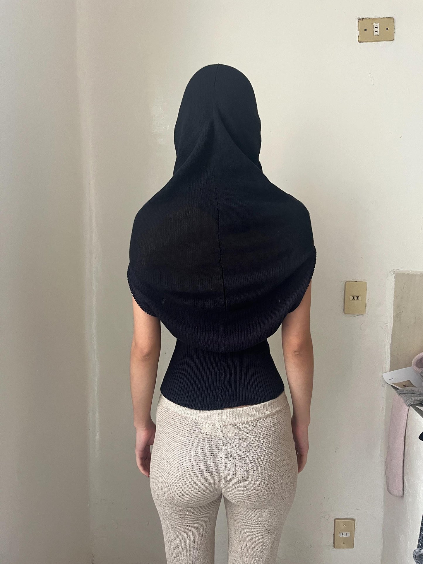 Triangle Hood Vest-Krystal Paniagua-APOC STORE