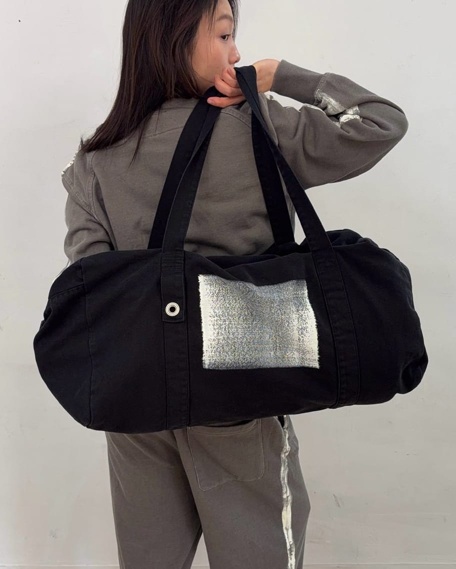 バッグ black patch Boston bag Painted Boston Bag (Black) – APOC STORE