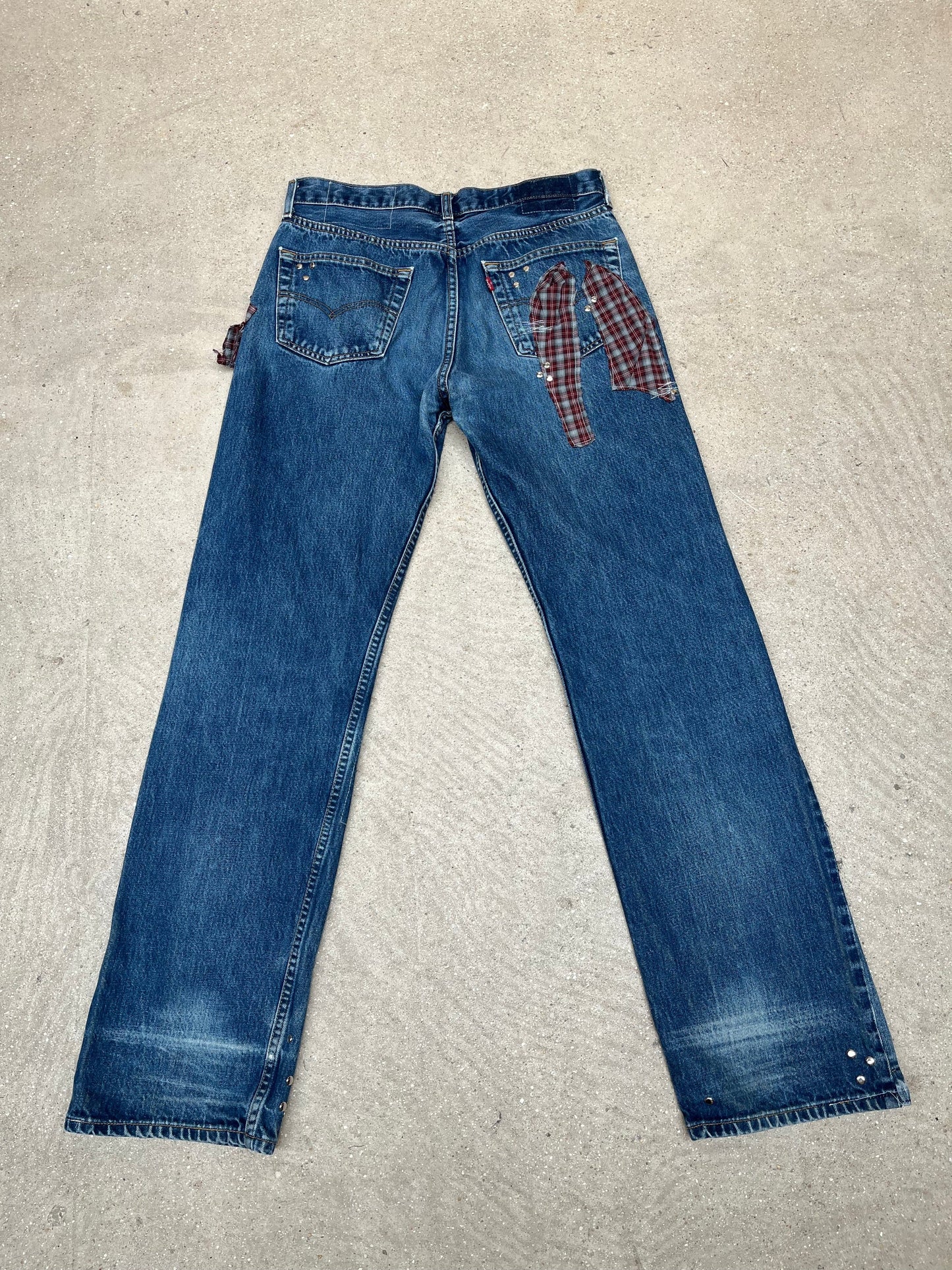 Studded Denim jeans #4-Hannah Creak-APOC STORE