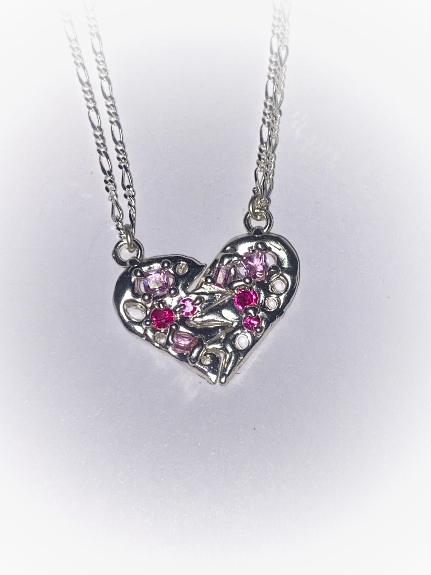 Cherished Necklaces in Pink and Red Gemstones-MGN-APOC STORE