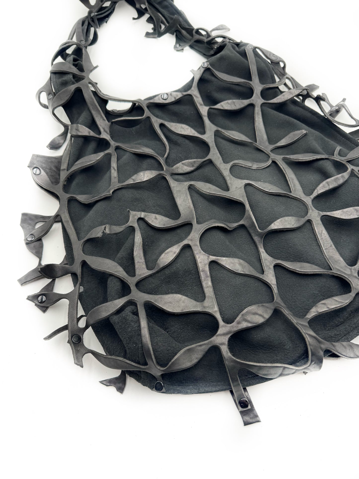 Reverse centipede bag black-Greco-APOC STORE