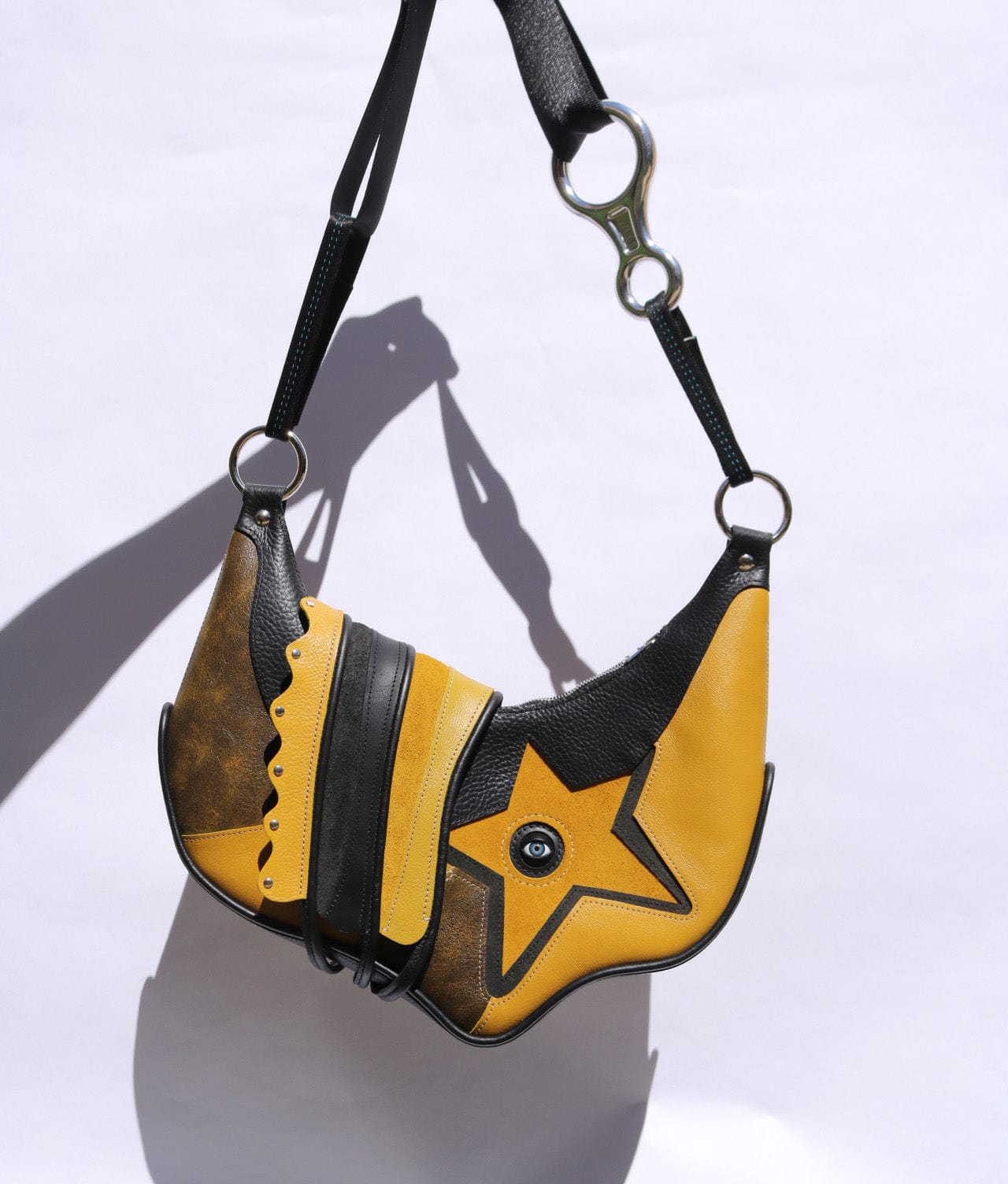 Star bag Black and Mustard Yellow-Av Grannan-APOC STORE