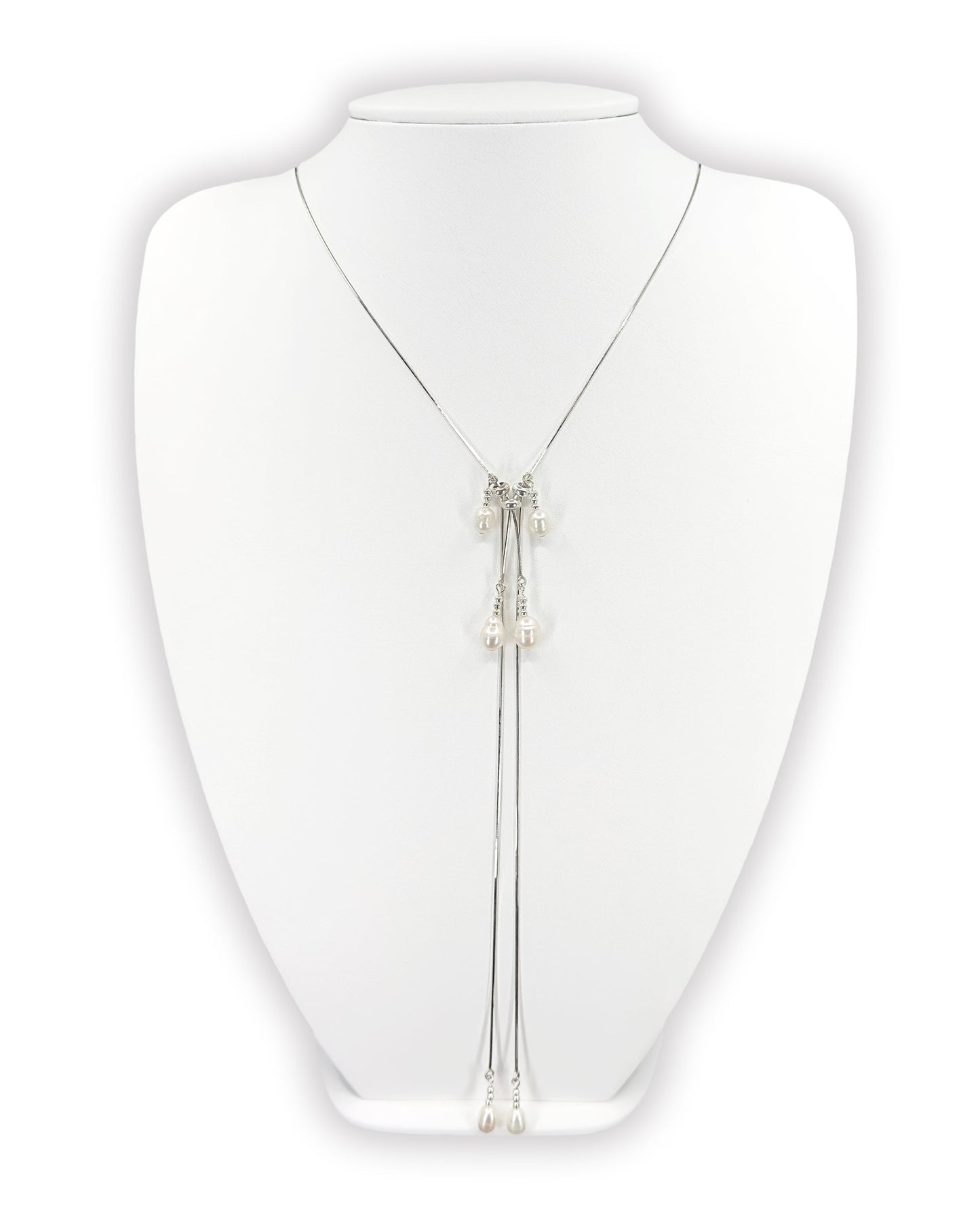 Pearl tassel necklace 05-Jaekim-APOC STORE