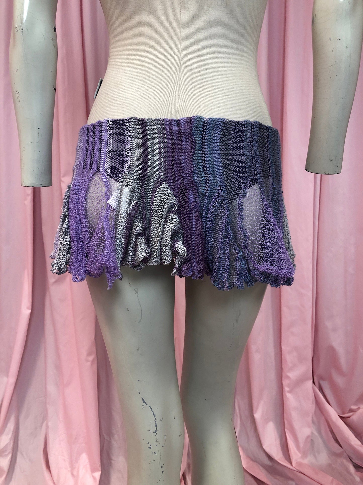 KNITTED SKIRT PURPLE-Lou de Bètoly-APOC STORE