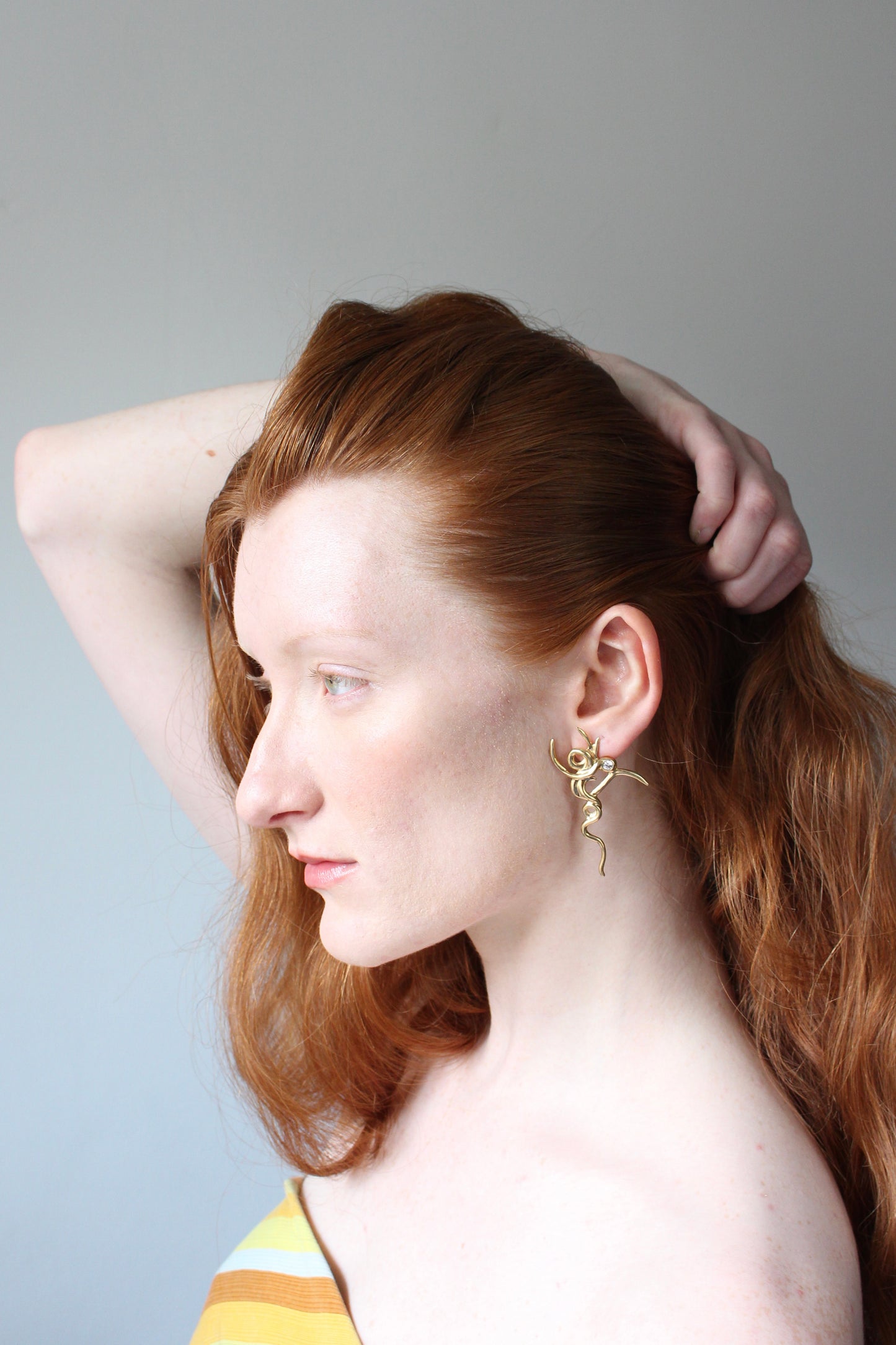 Gold Corliu Earring-Rosie Grace Ward-APOC STORE