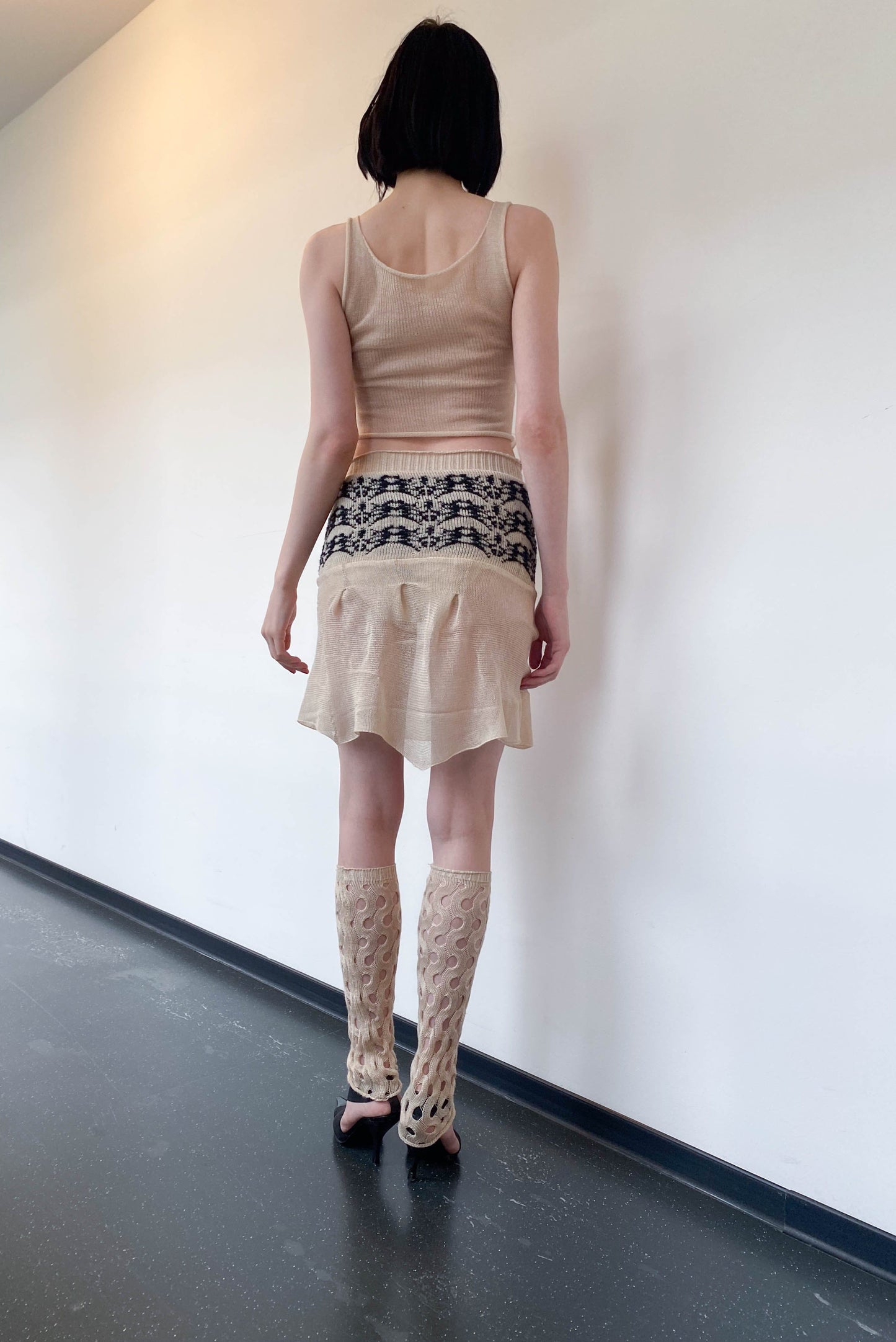 WAVY LACE LEG WARMERS-Calissa Teiniker-APOC STORE