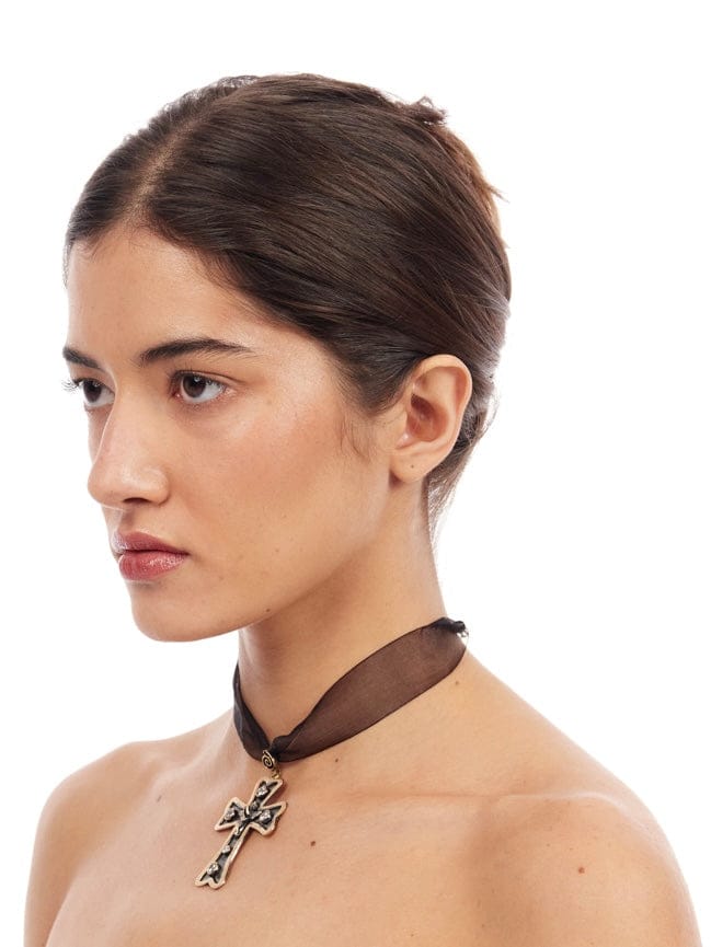 Midnight Prayer Choker - Gold-1CONCEPT-APOC STORE