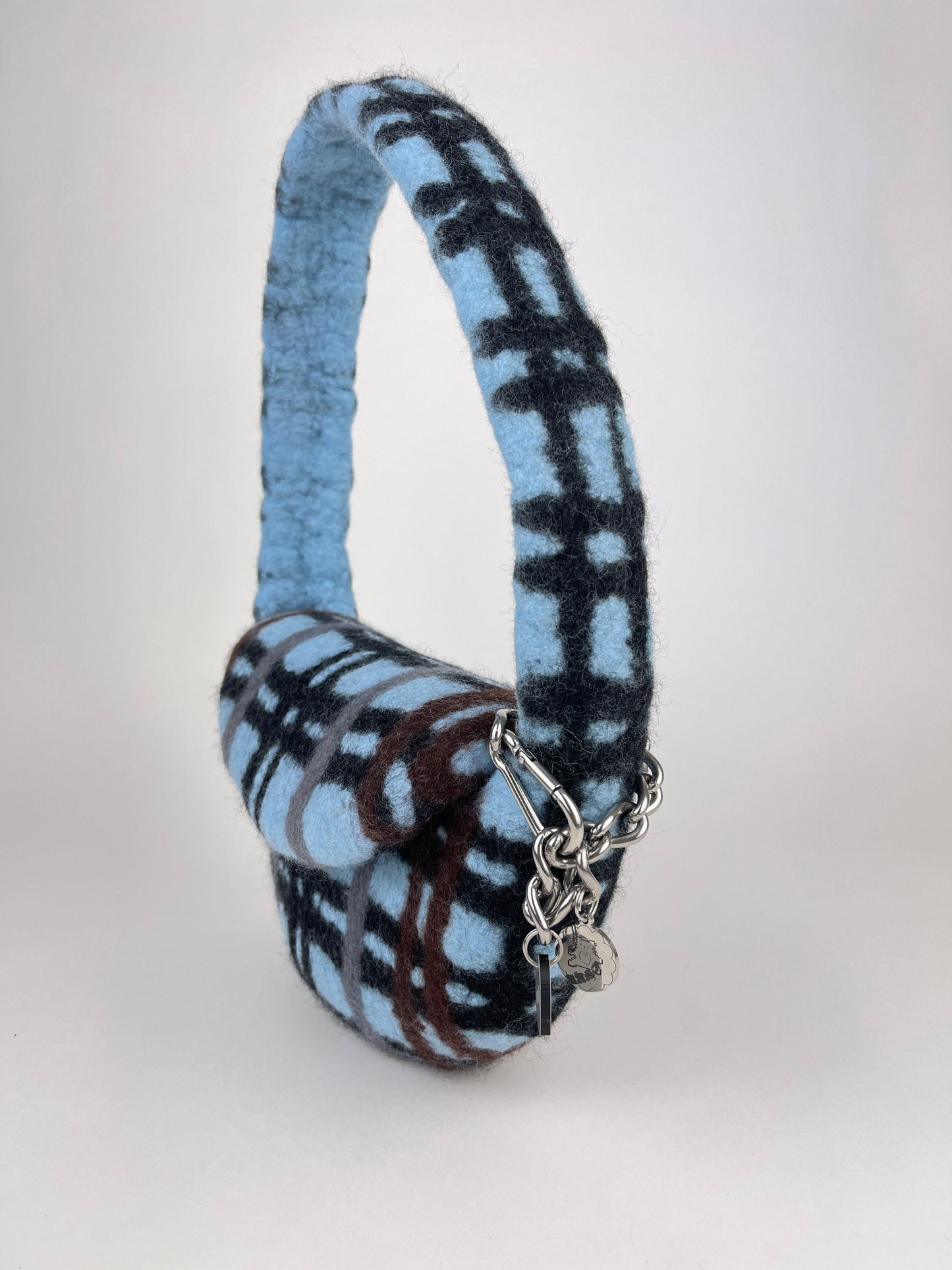 PLAID BAG #3 - Baby Blue / Black-Carboot-APOC STORE