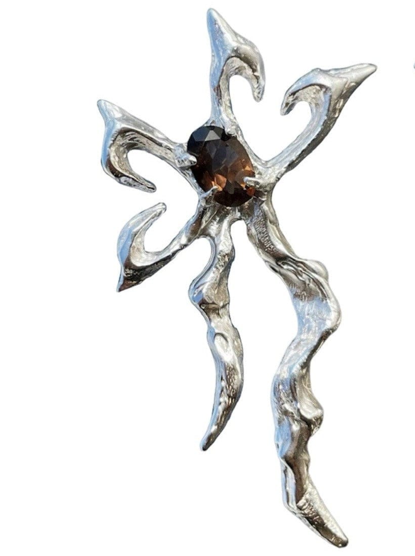 Harmony Earrings Smokey Quartz-Moira x Mel-APOC STORE