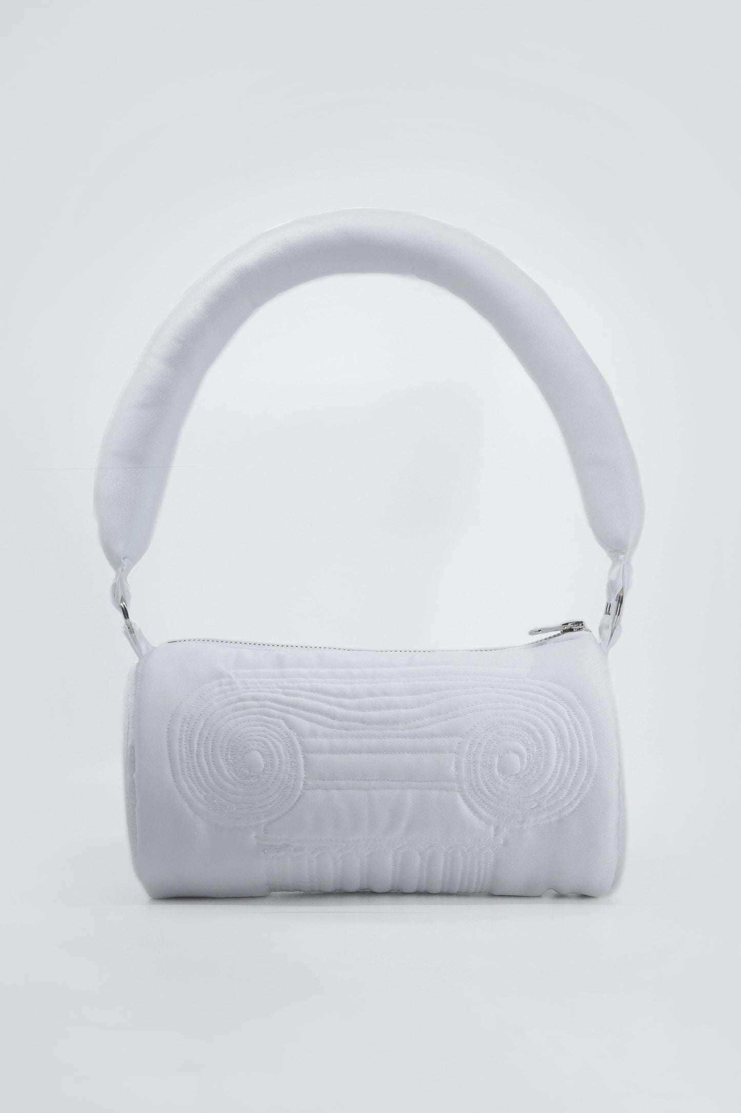 QUILTED COLUMN BAG WHITE-Fior di Latte-APOC STORE
