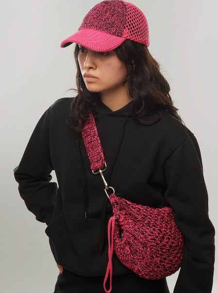 SSU Fucsia 24h Hobo Sack Black×pink