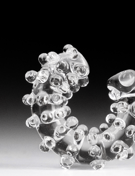 Dotted Ear Cuff Transparent-CLARASWEARS-APOC STORE