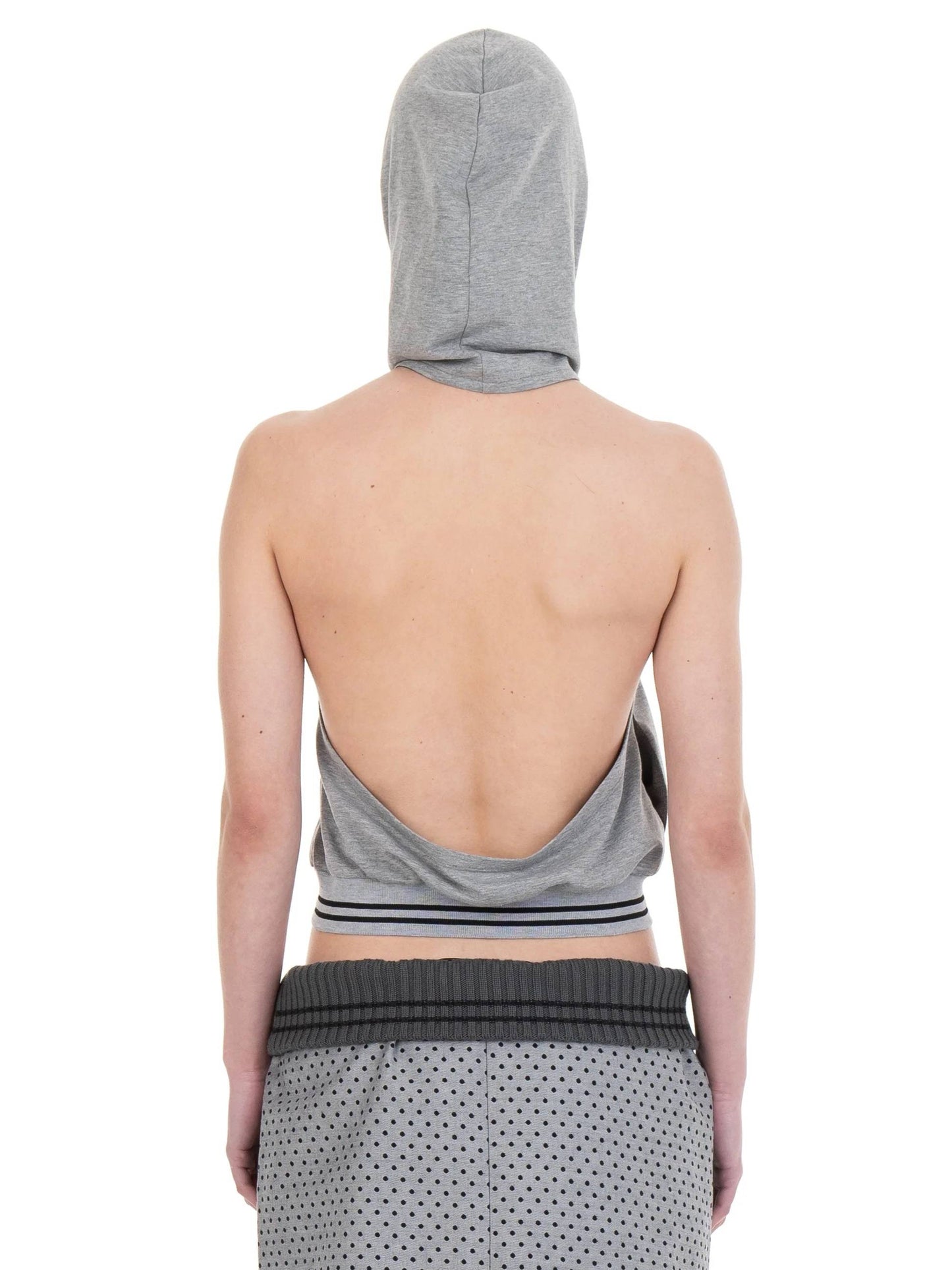 BACKLESS HOOD TOP KISS-Urte Kat-APOC STORE