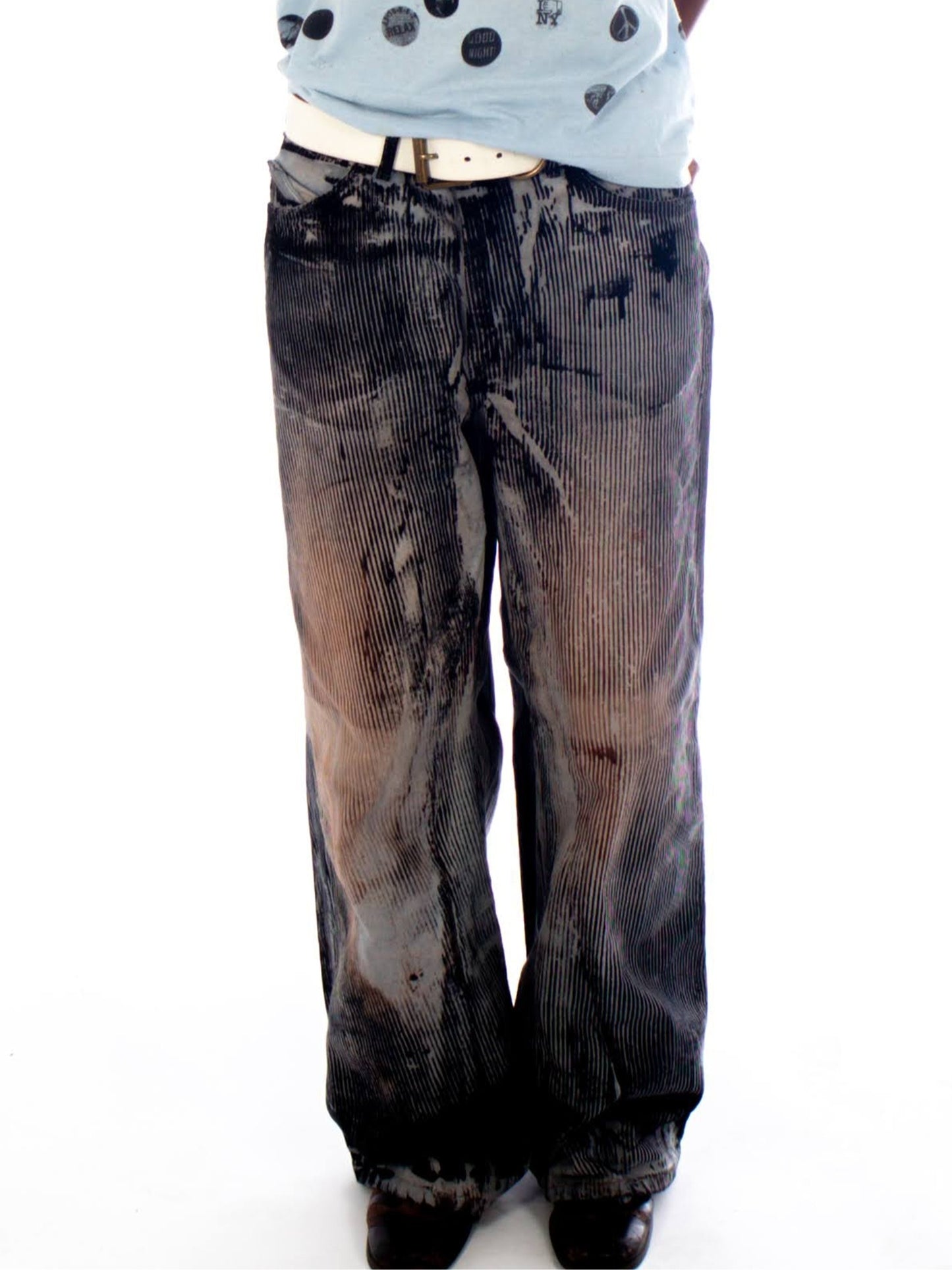 snagstripe denim-WWWYRED-APOC STORE