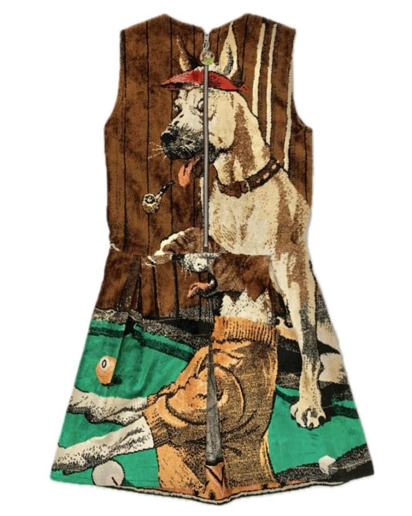 DOGS PLAYING POOL PARTY DRESS-Adam Jones-APOC STORE