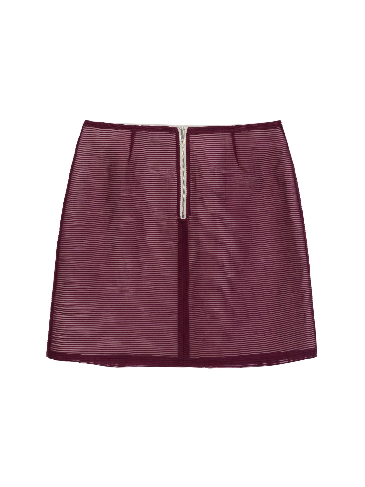 Stripe Shade Skirt Purple-mesh blanca-APOC STORE