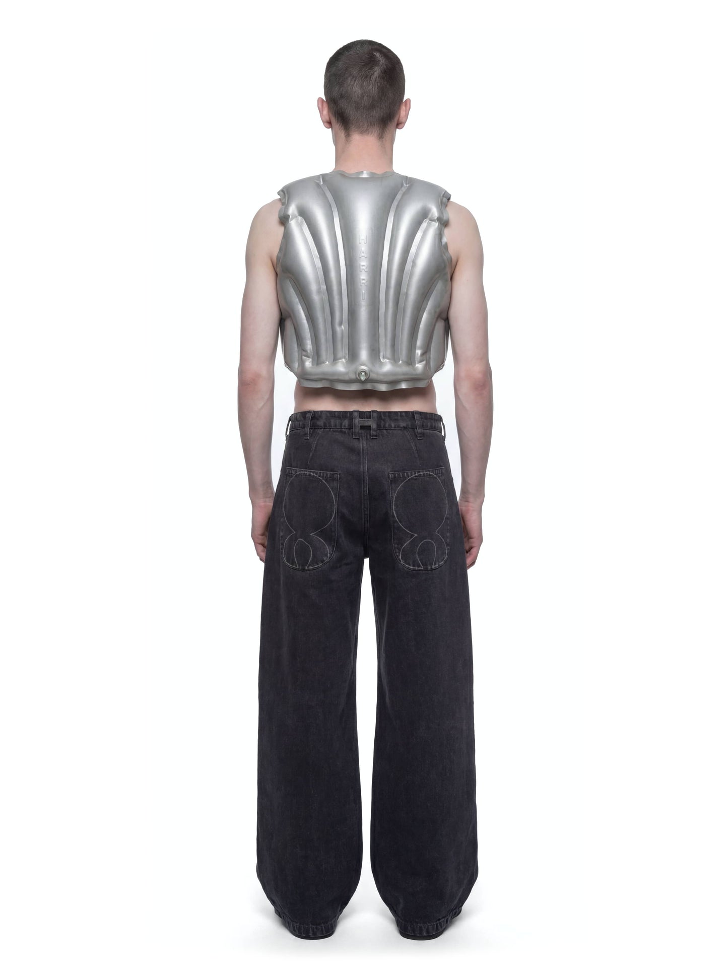 Silver Inflatable Armour Gilet-harri-APOC STORE