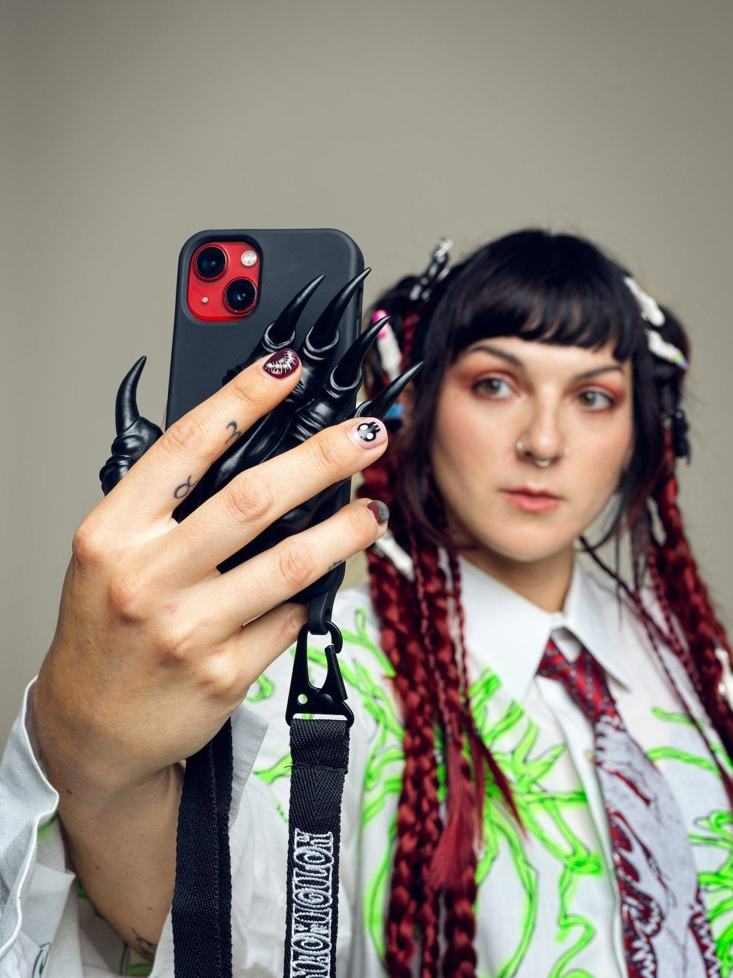 X LEO OFFICIAL Claw Phone Case - Black-Naomi Gilon-APOC STORE