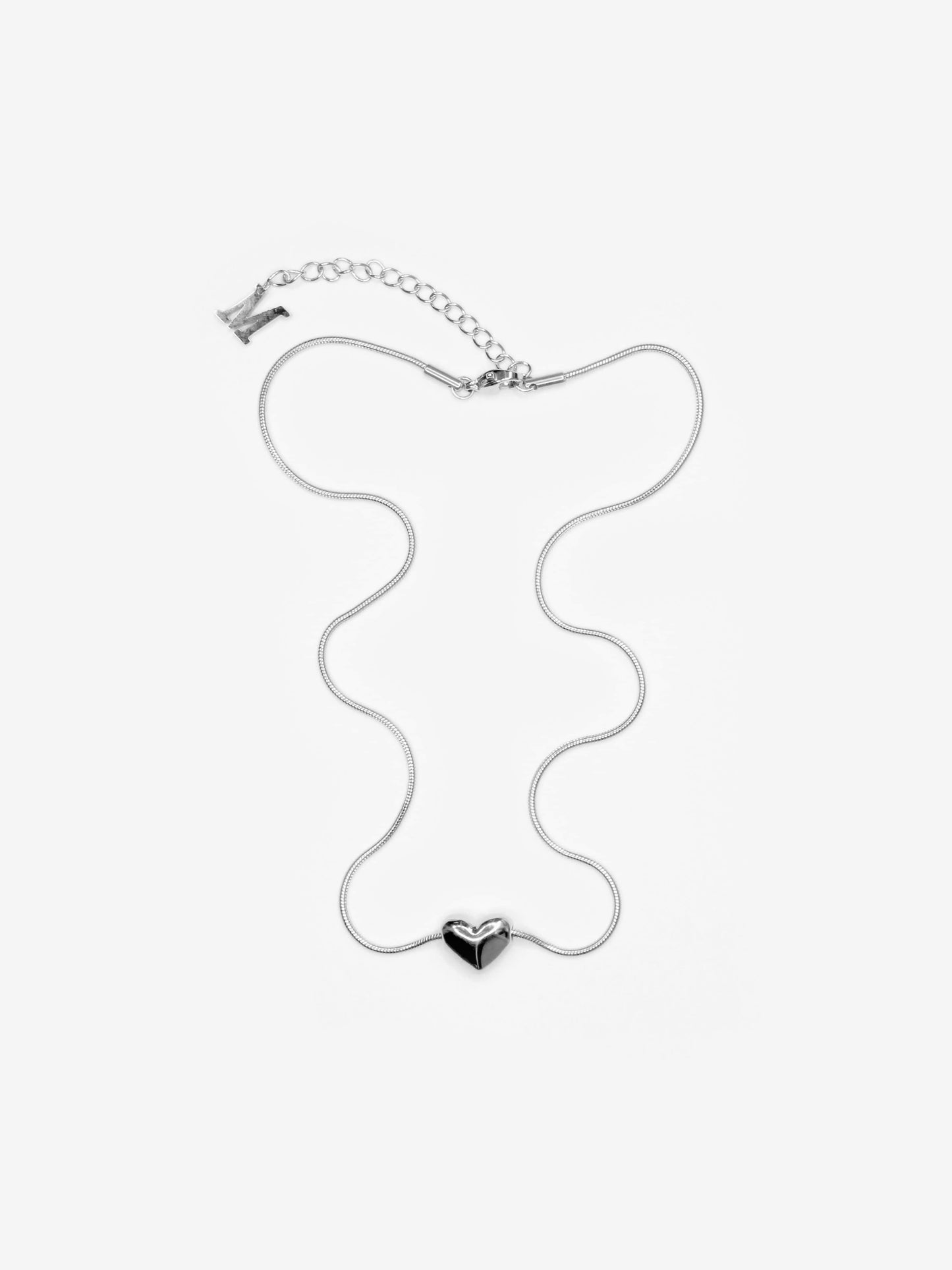 Baby heart necklace Silver-Marland Backus-APOC STORE