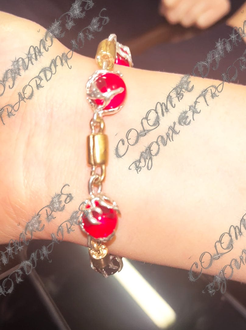 LASER RED BALL SPHERE BRACELET-Colombe d’Humieres-APOC STORE