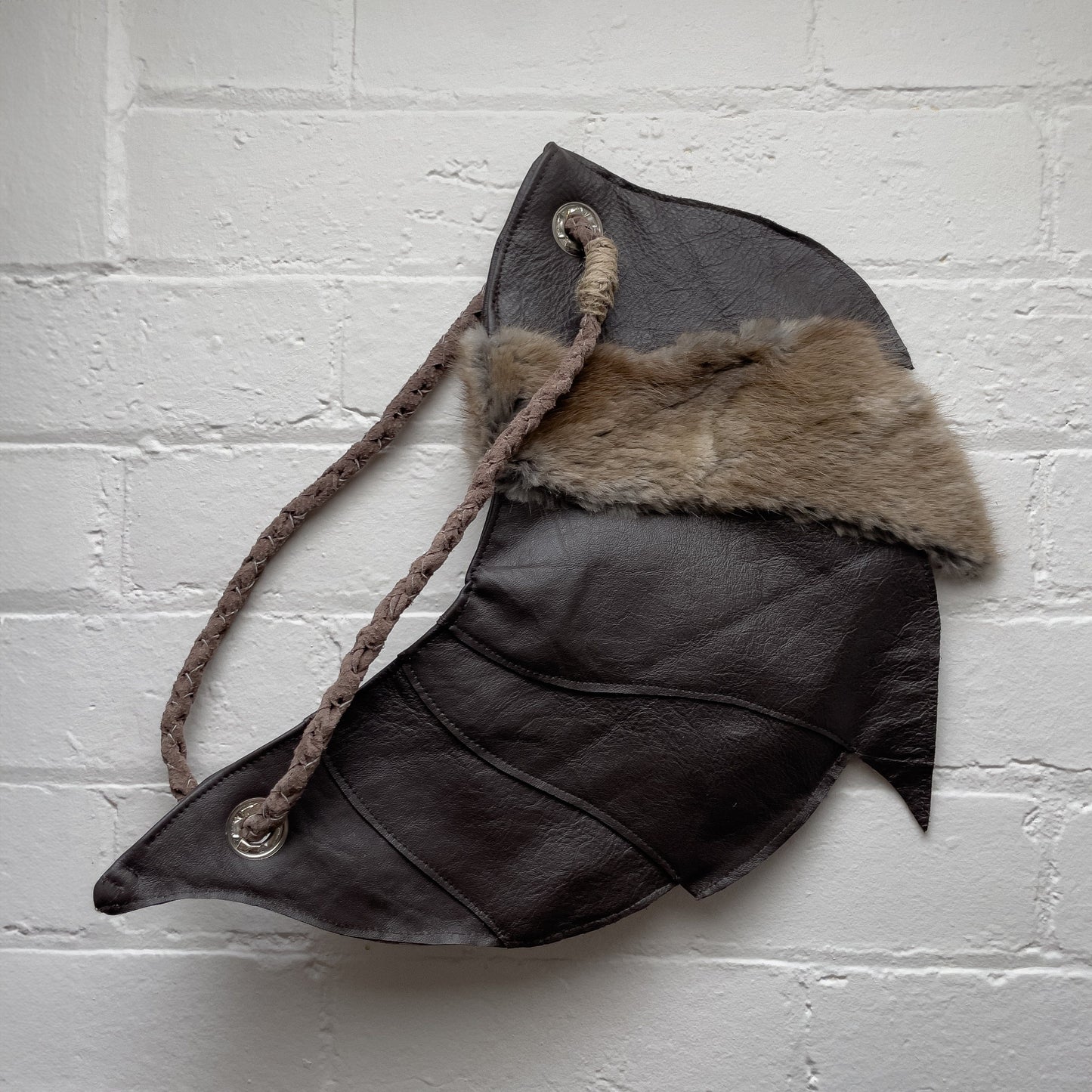 Ammonite Bag Brown Fur-Jules Bramley-APOC STORE