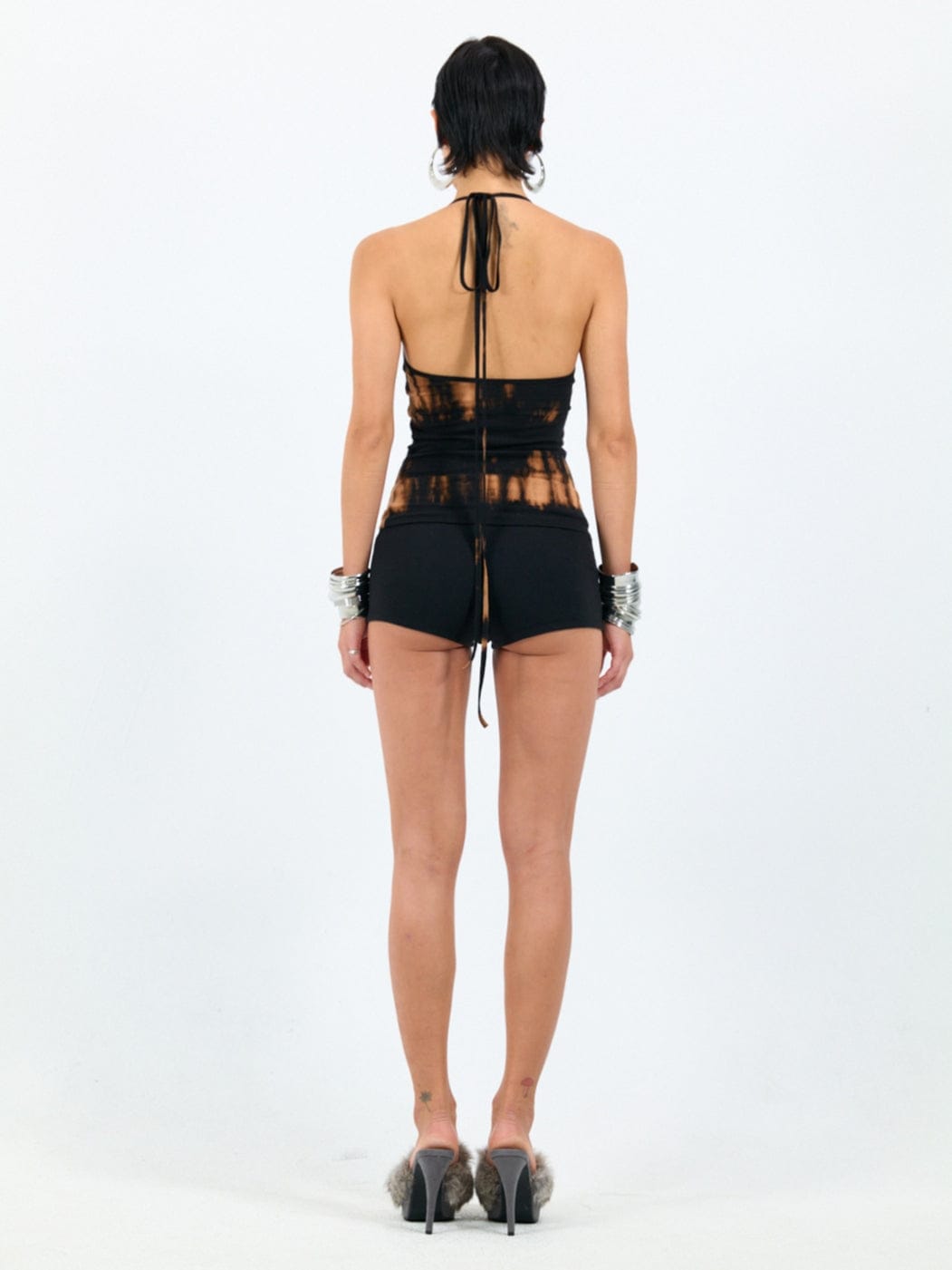 Ring halter tank black camel-Nibgnus-APOC STORE