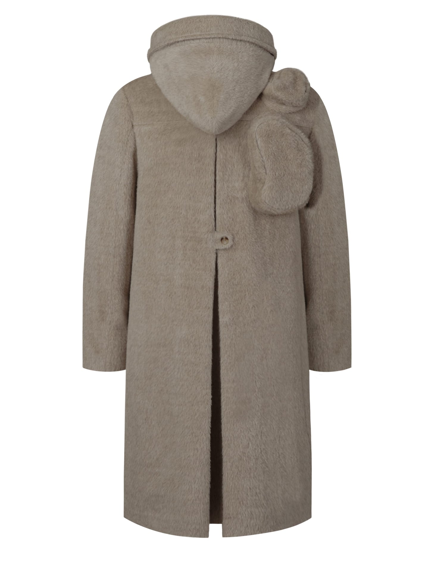 Architectural Hood Alpaca Coat (Stone Taupe)-MINKIMHO-APOC STORE