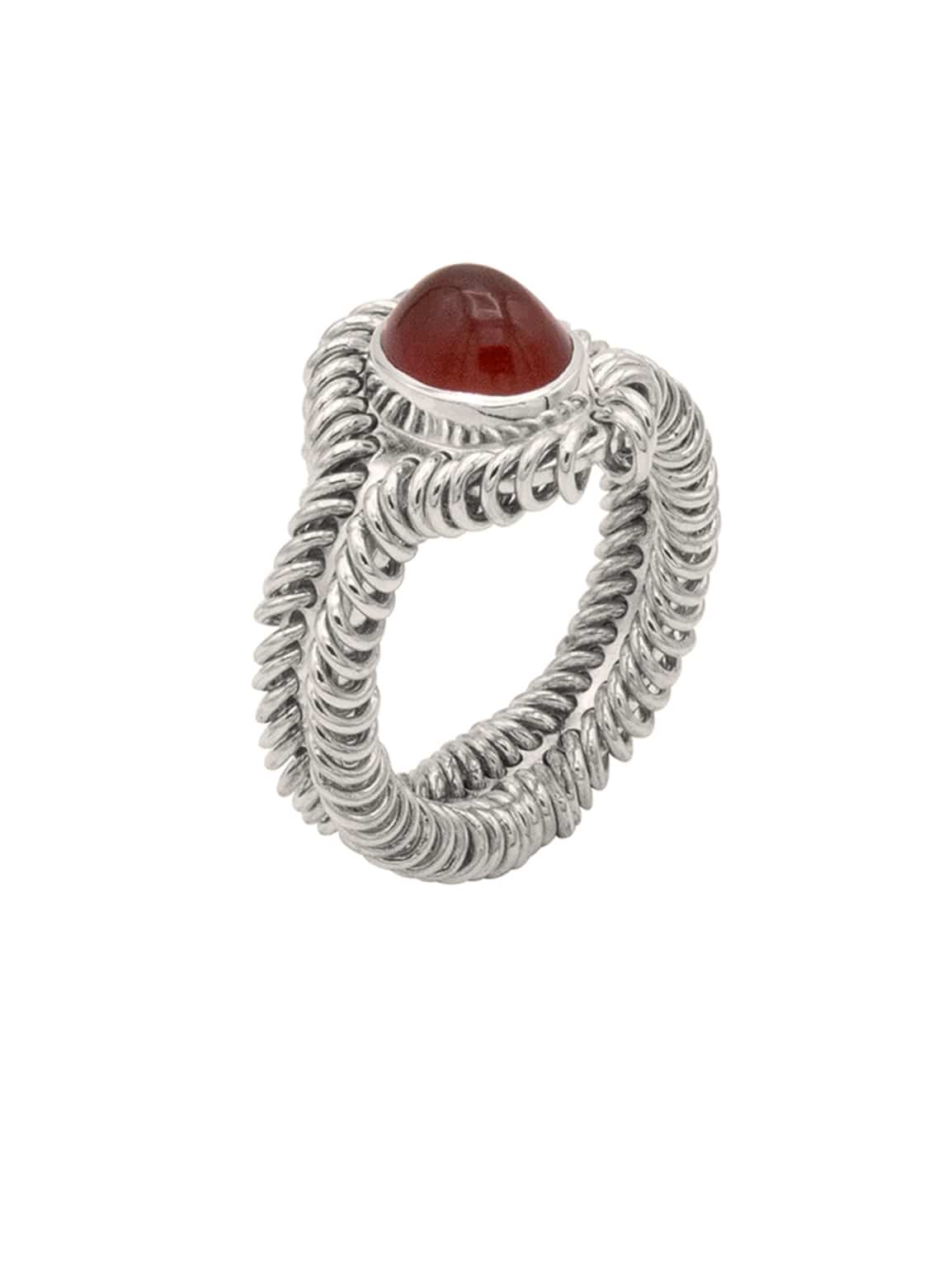 Barnacle Ring Small - Agate-Zohra Rahman-APOC STORE