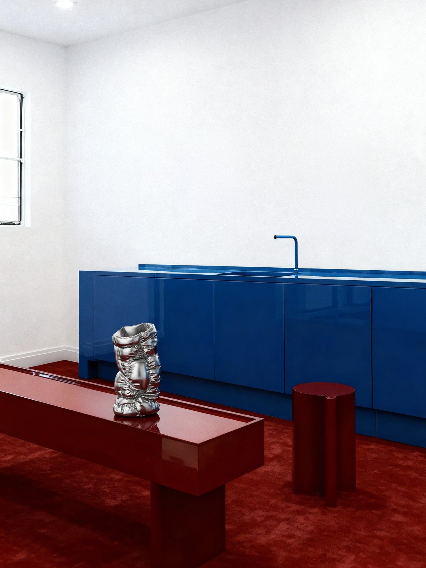 Puffer Vase II Chrome - Small-Gast Studio-APOC STORE