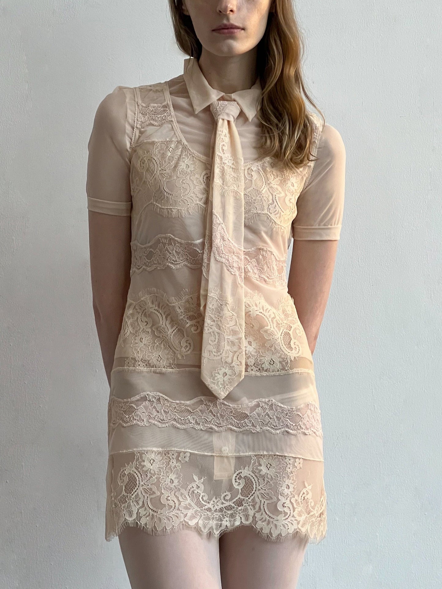 Mesh/Lace Tie-Nastyamasha-APOC STORE