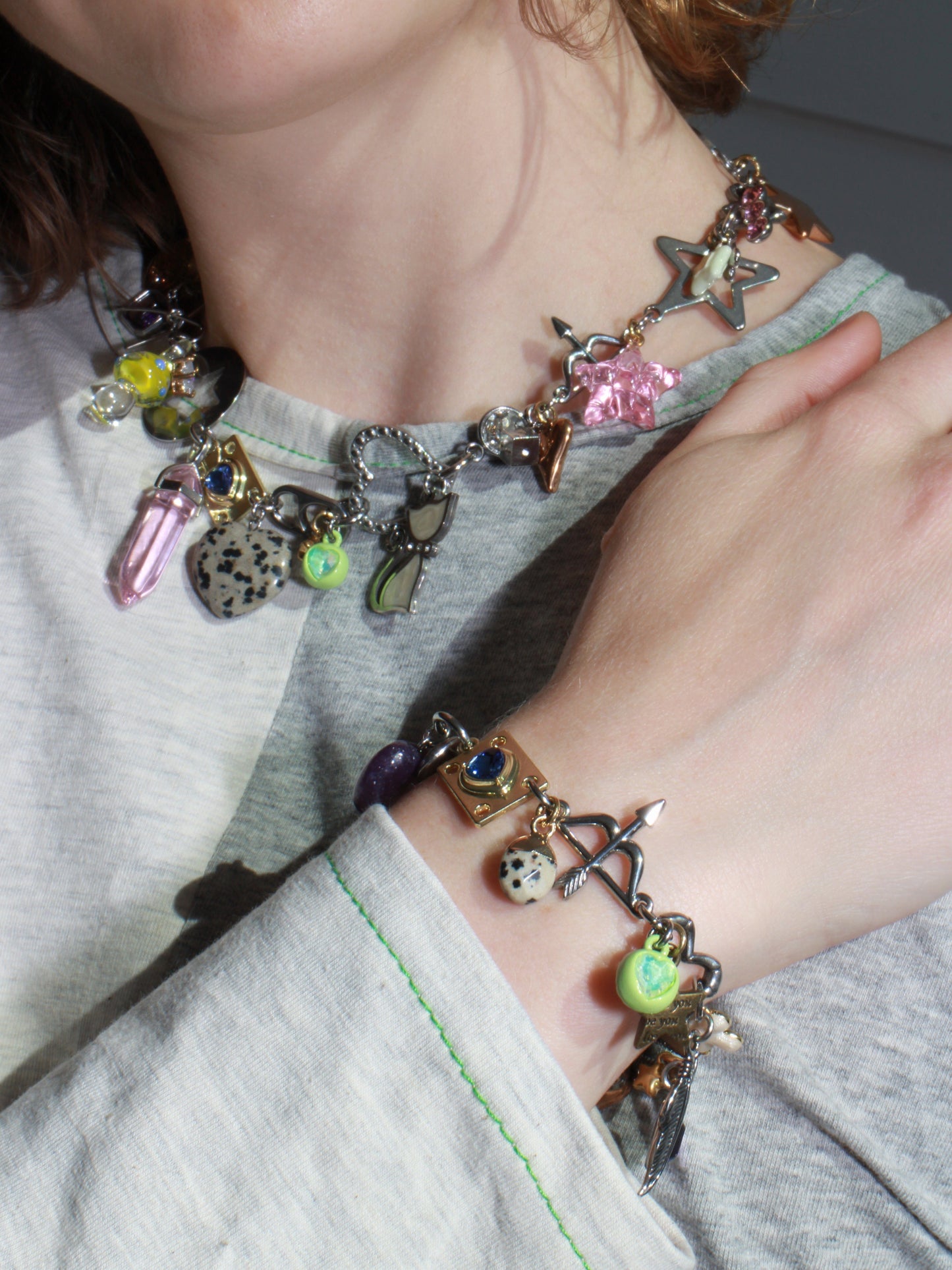 Rosy Charm Bracelet-Marland Backus-APOC STORE