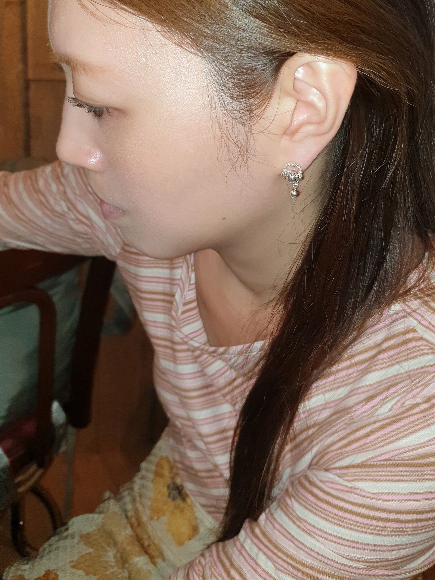 Magic Orb of Fairy Breath Earrings - Silver-Jaekim-APOC STORE