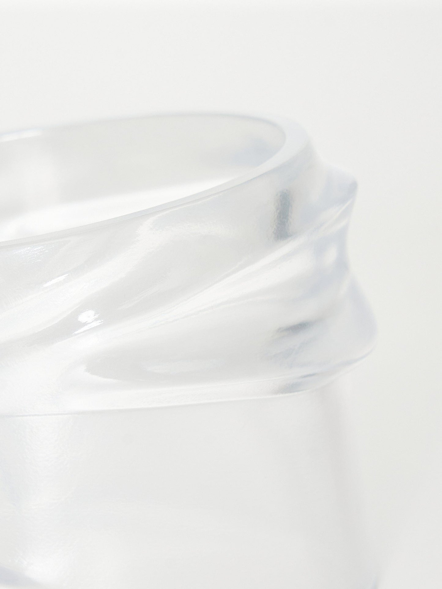 Cuffs Shaped Bangle - Transparent-Taekh-APOC STORE