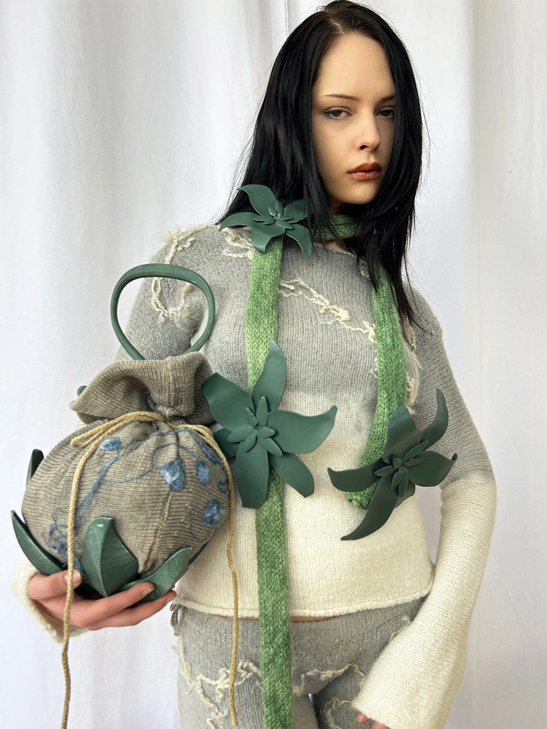 Soot Laurel Pouch Bag-GRACE GUI-APOC STORE