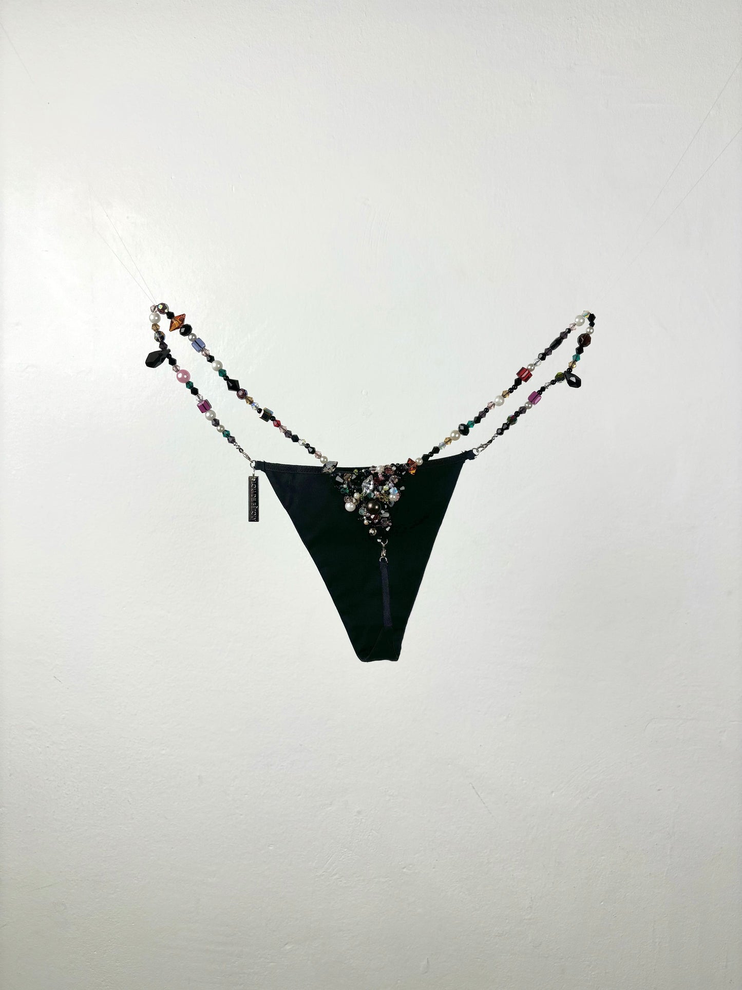 Crystal jewellery thong multicolor-Lou de Bètoly-APOC STORE
