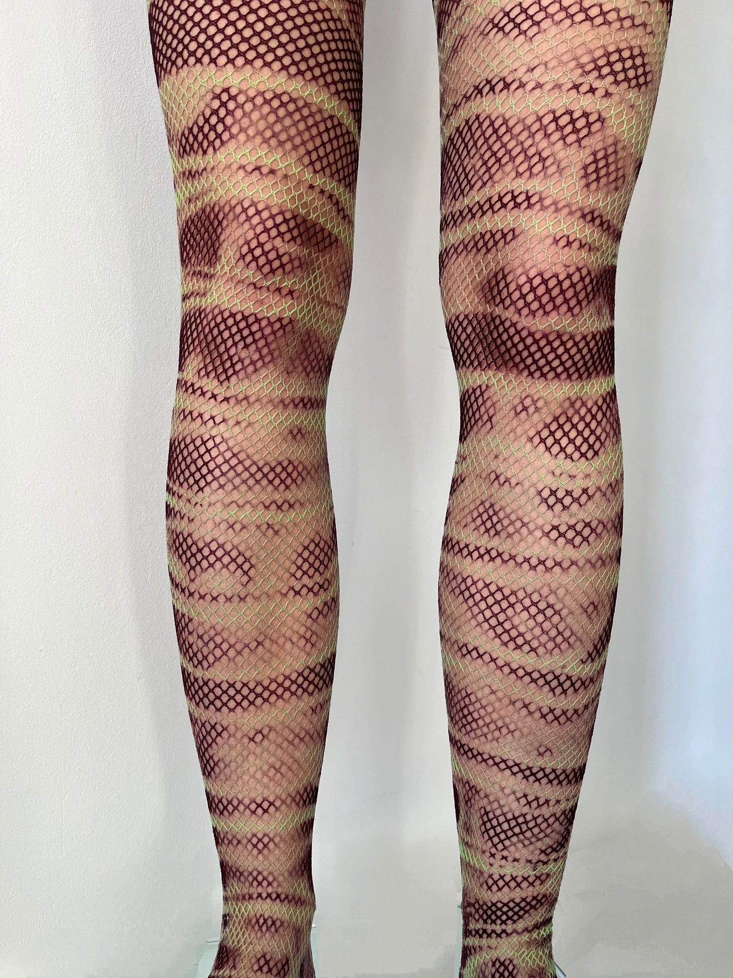 Hand Dyed Fishnet Tights 6-Celia Calderón Asensio-APOC STORE