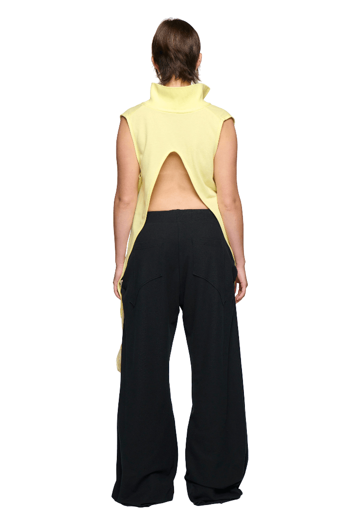 Pique Frank Pant - Black-Karlaidlaw-APOC STORE