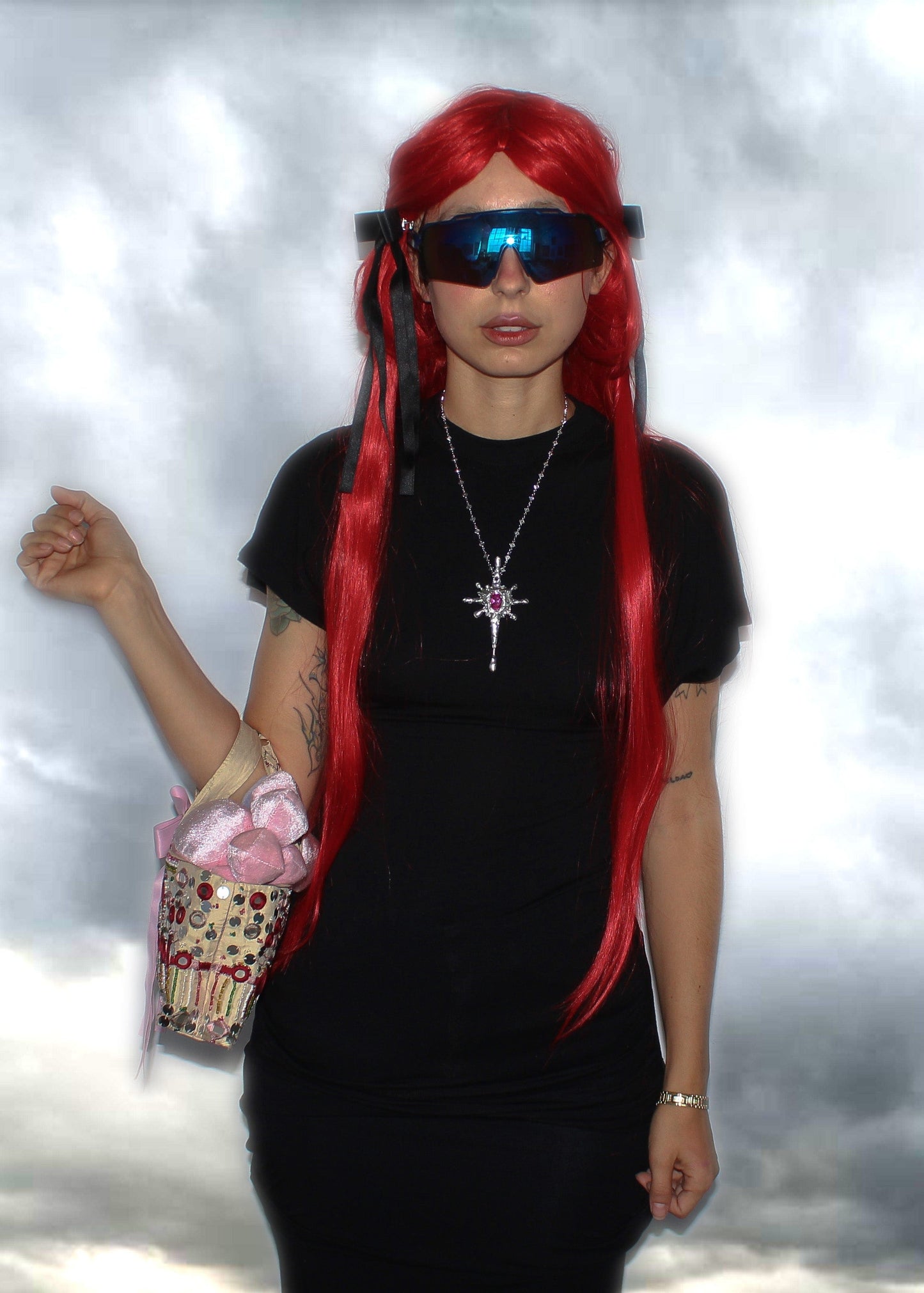 Pink Moebius Necklace-Emma Pryde-APOC STORE