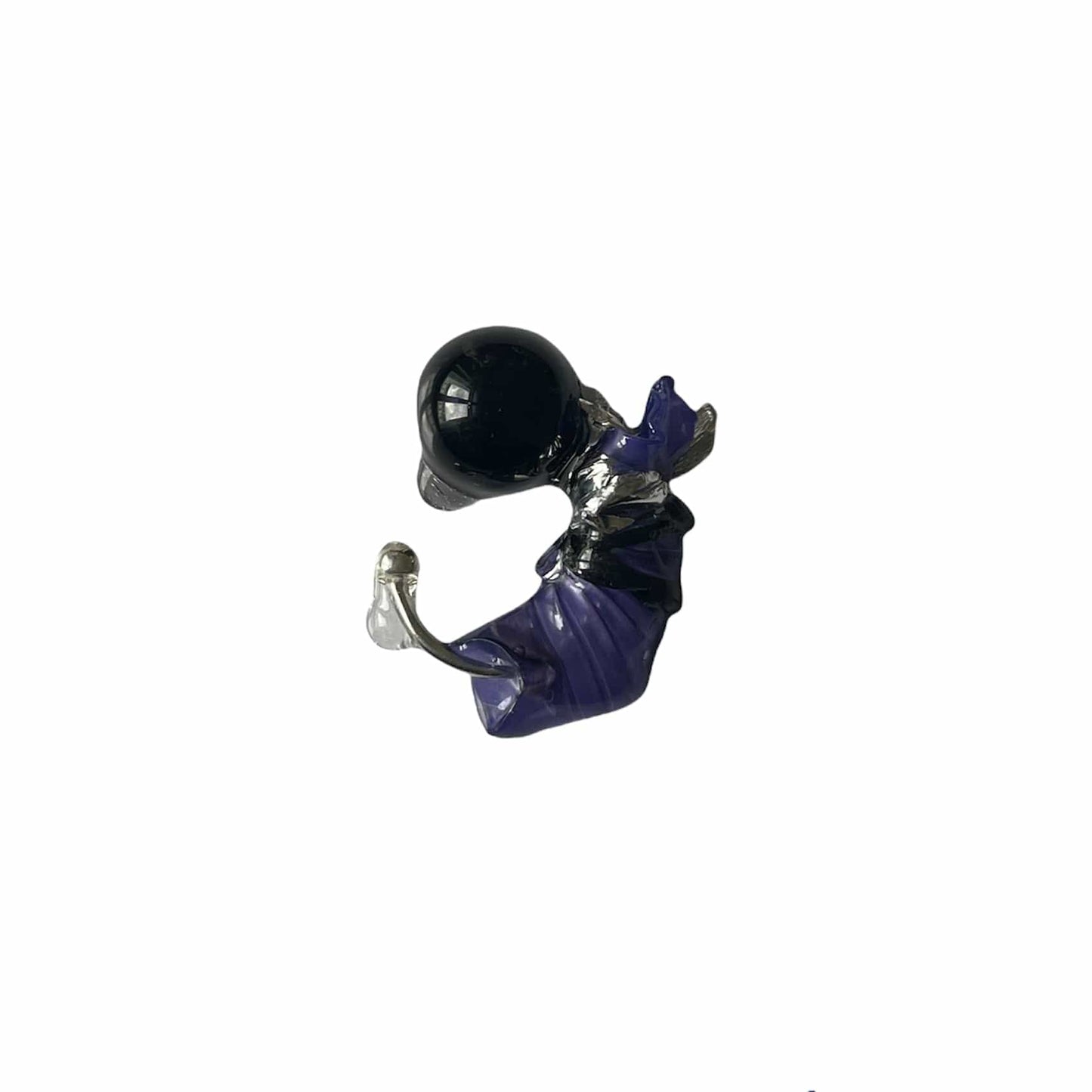 Small Resin Earcuff Purple Black-Lueder x Kkrreeiiss-APOC STORE