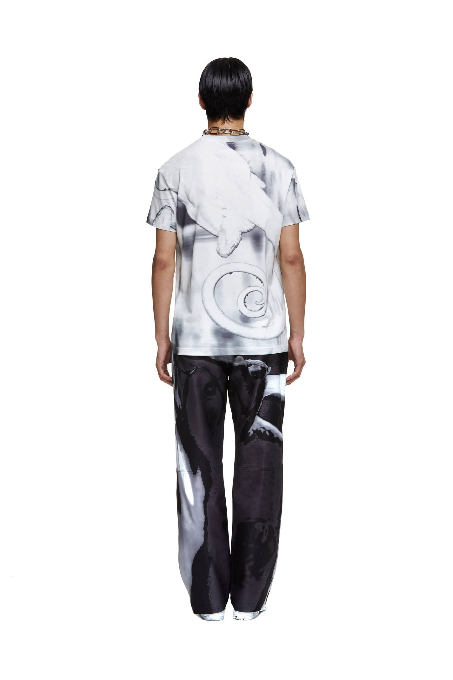 Charcoal Lizard Specimen Pants-XIMONLEE-APOC STORE