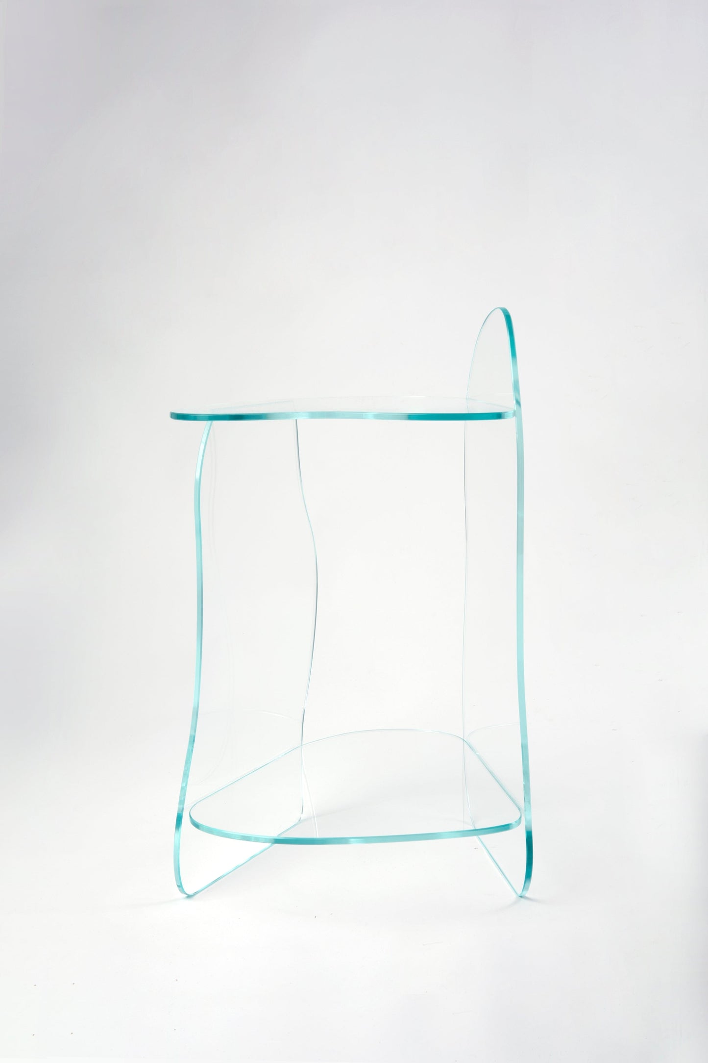 Dolmen Clear Side Table-Studio Chacha-APOC STORE