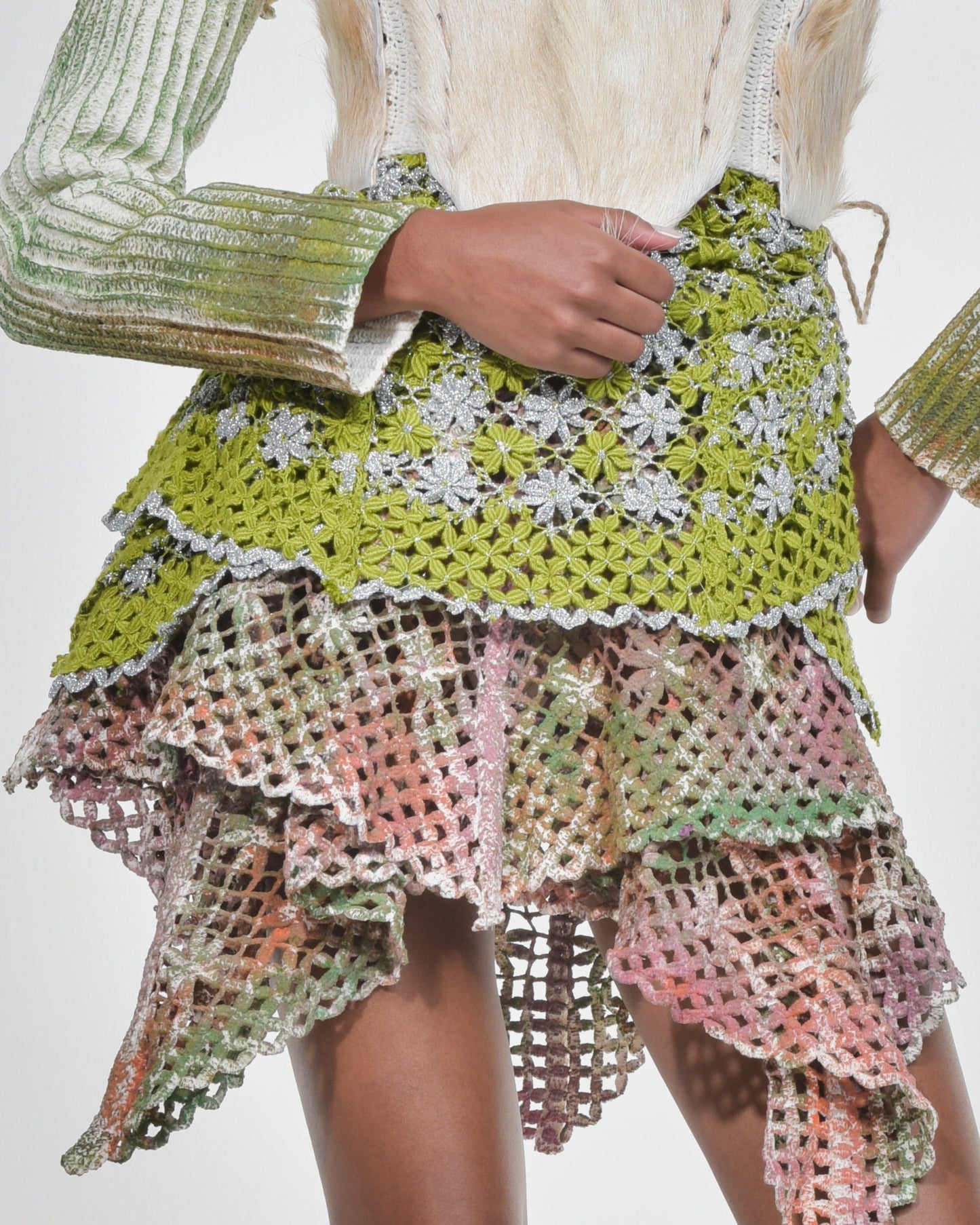 Green + Silver Pixie Dress-VEREDAS-APOC STORE