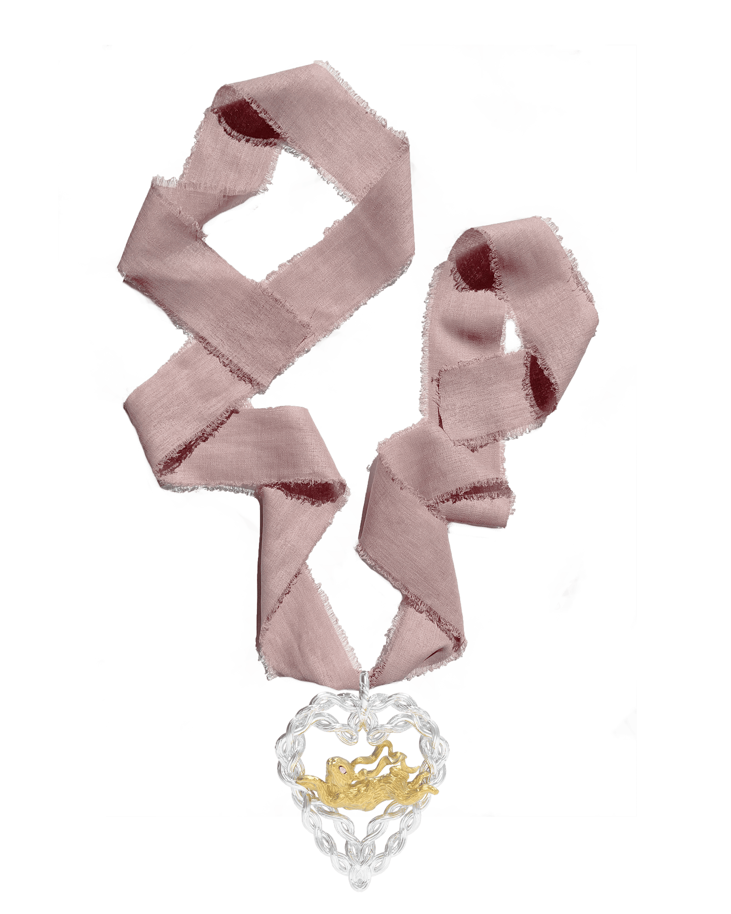 Lucky Rabbit Heart Necklace-Ancient Future-APOC STORE