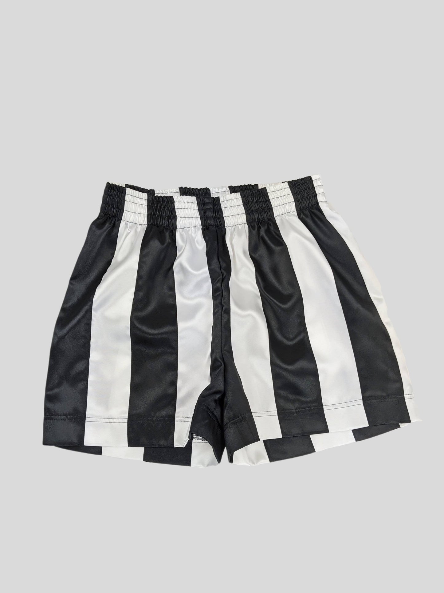 Ribbon Shorts Black & White-Adam Jones-APOC STORE