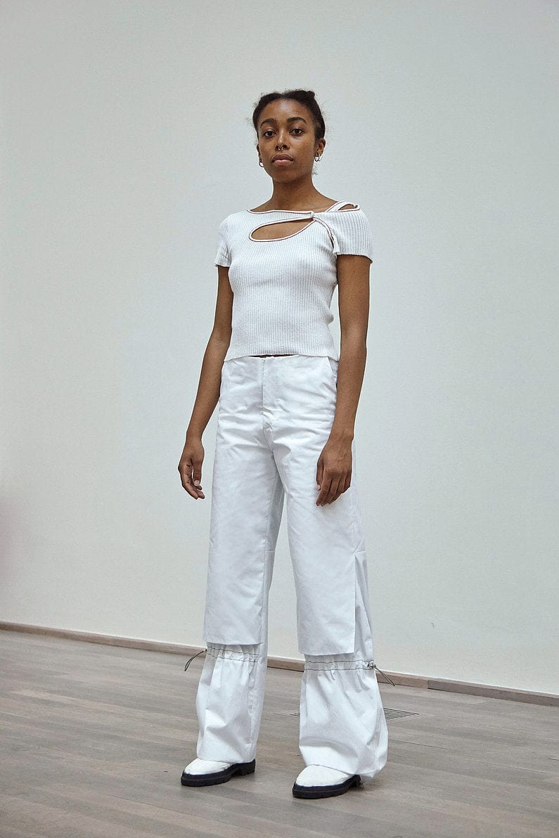 Score Knit Top Shortsleeve-René Scheibenbauer-APOC STORE