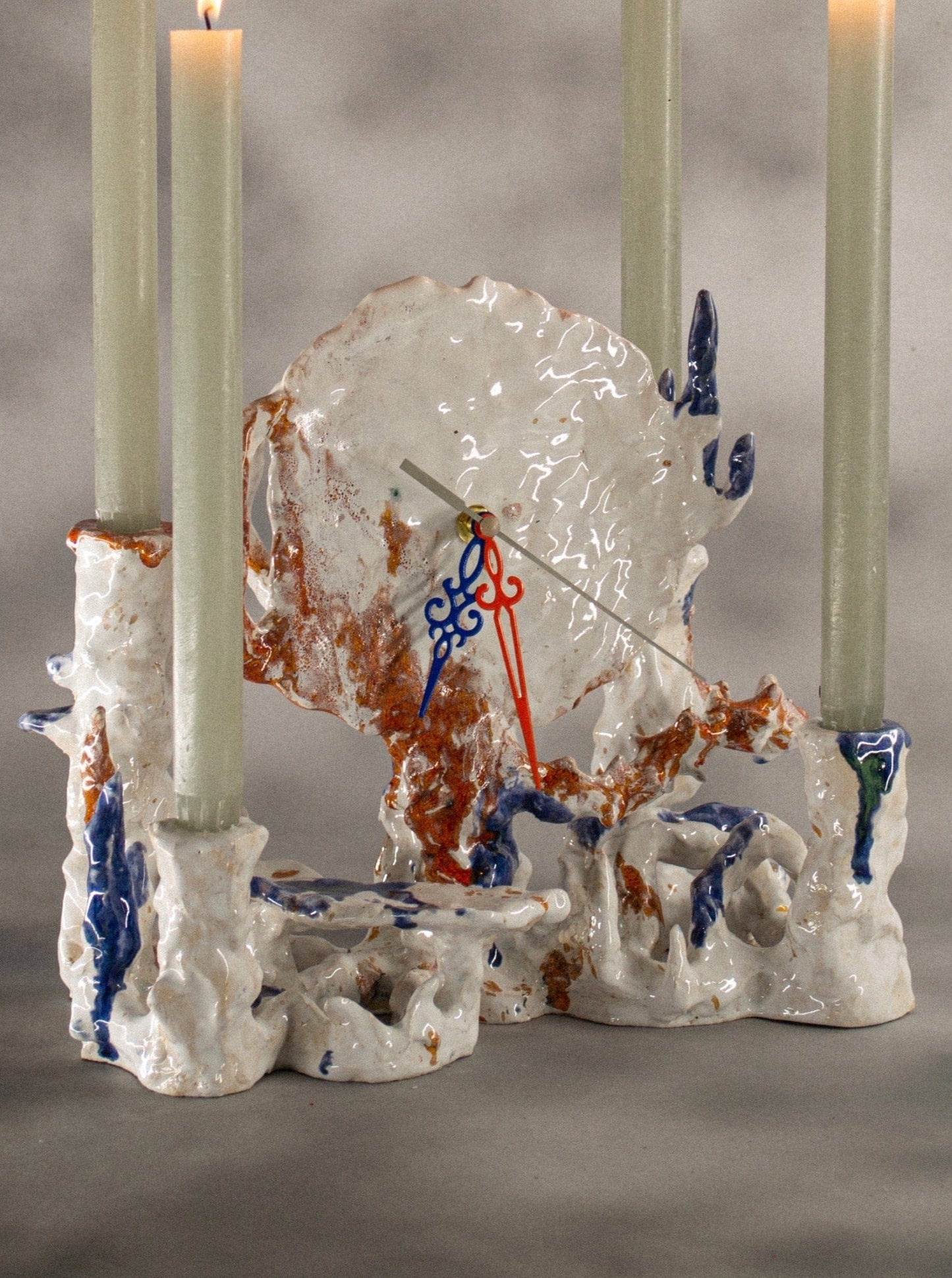 Aion Candleholder with Clock-Alex Zeta-APOC STORE