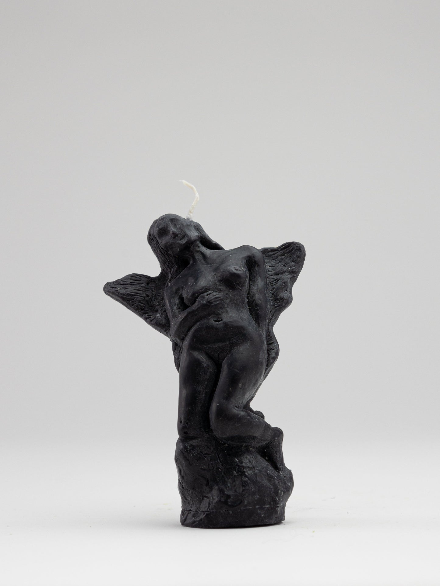Pair of Angel Candles - Black-Imogen van der Pols-APOC STORE